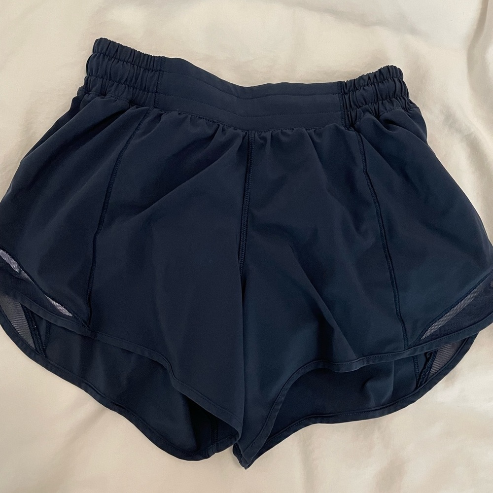 Navy Lulu Hotty hot shorts